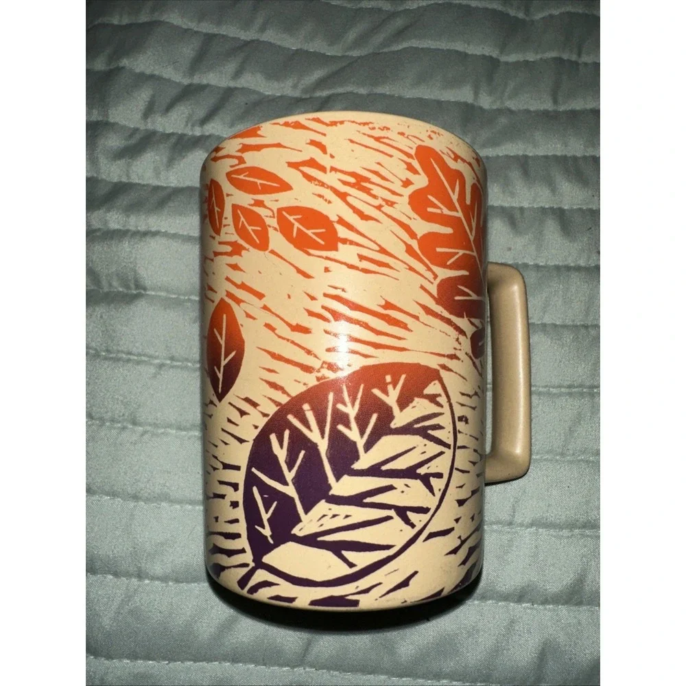 Starbucks | Dining | 27 Starbucks Coffee Mug Cup Leaves 12 Oz | Poshmark